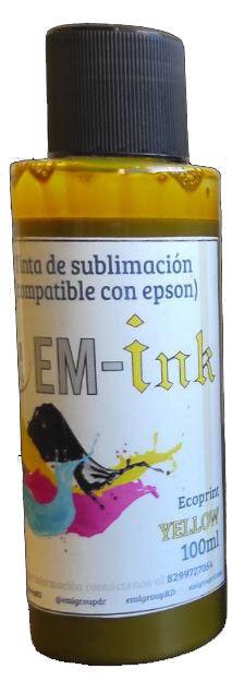 Tinta de sublimación Amarillo - Ecoprint - 100ml